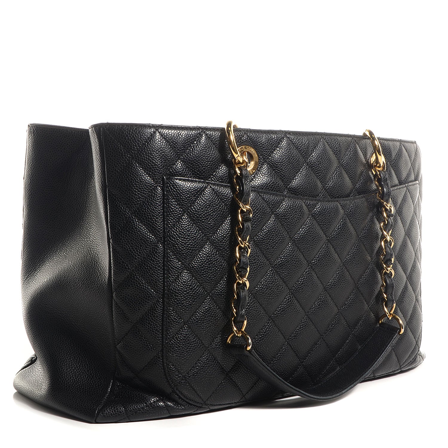 Chanel Caviar XL Grand Shopping Tote GST Black 3 of 7