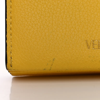 Versace Grained Calfskin Medusa Card Holder Yellow Purple 12 of 18