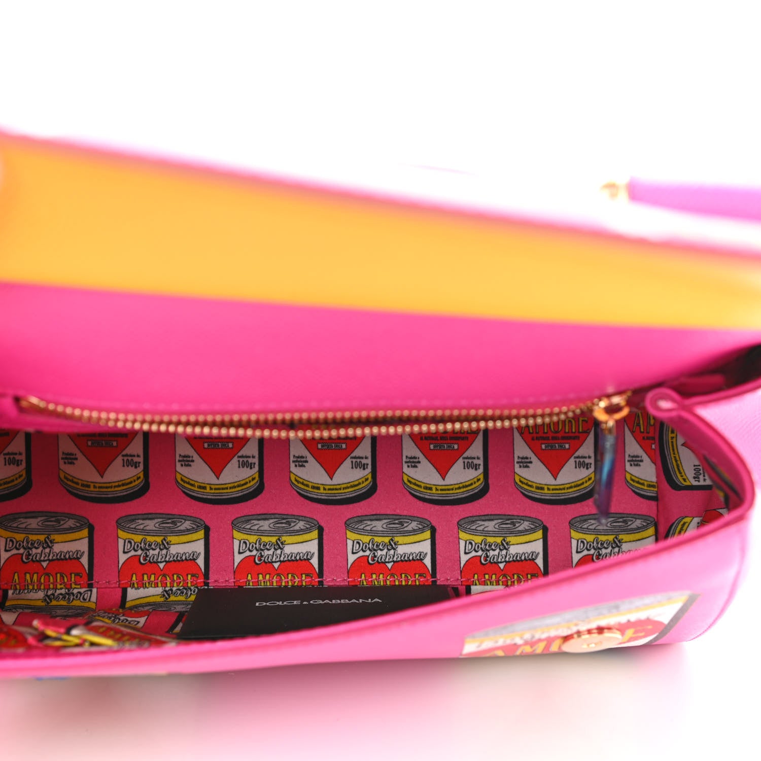 Dolce & Gabbana Dauphine Amore Soup Can Print Medium Miss Sicily Satchel Multicolor 5 of 9