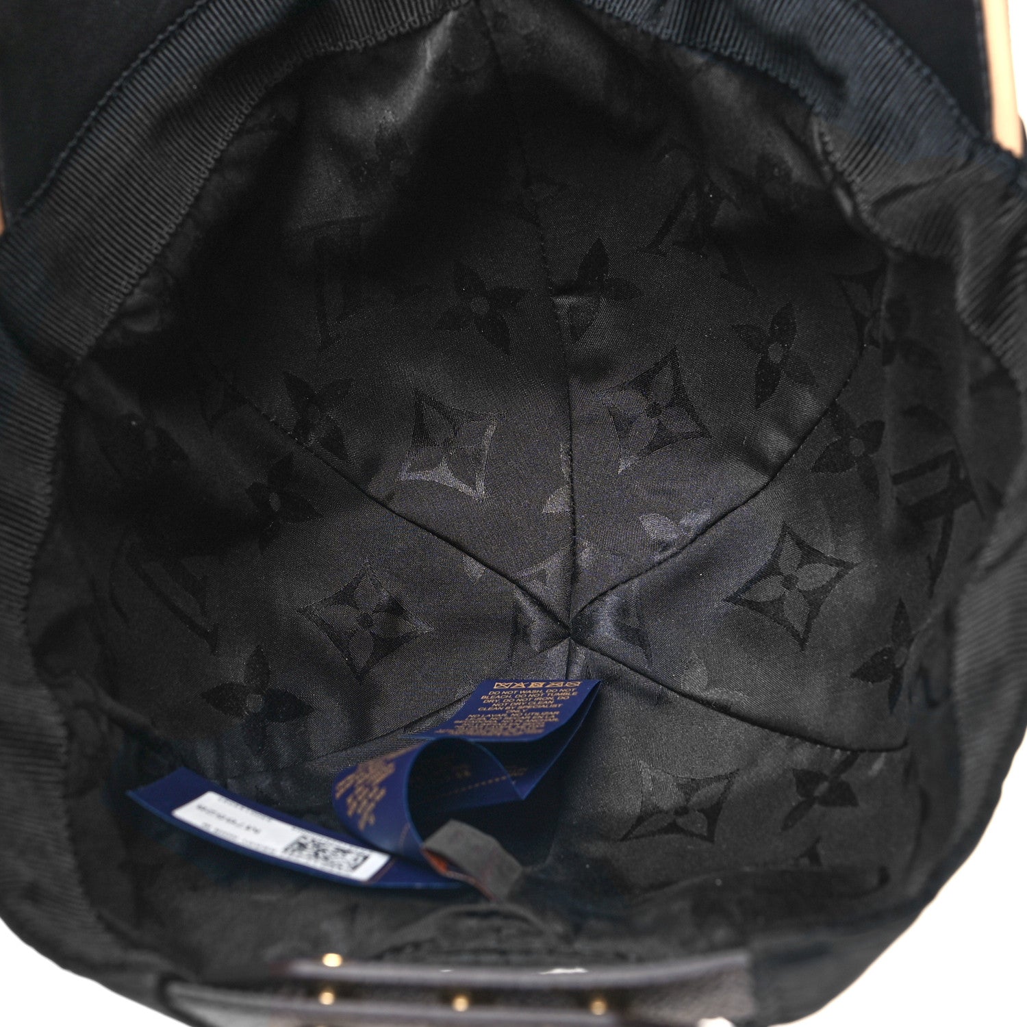 Louis Vuitton Polyester Silk Monogram LV Get Ready Cap M Black 7 of 8