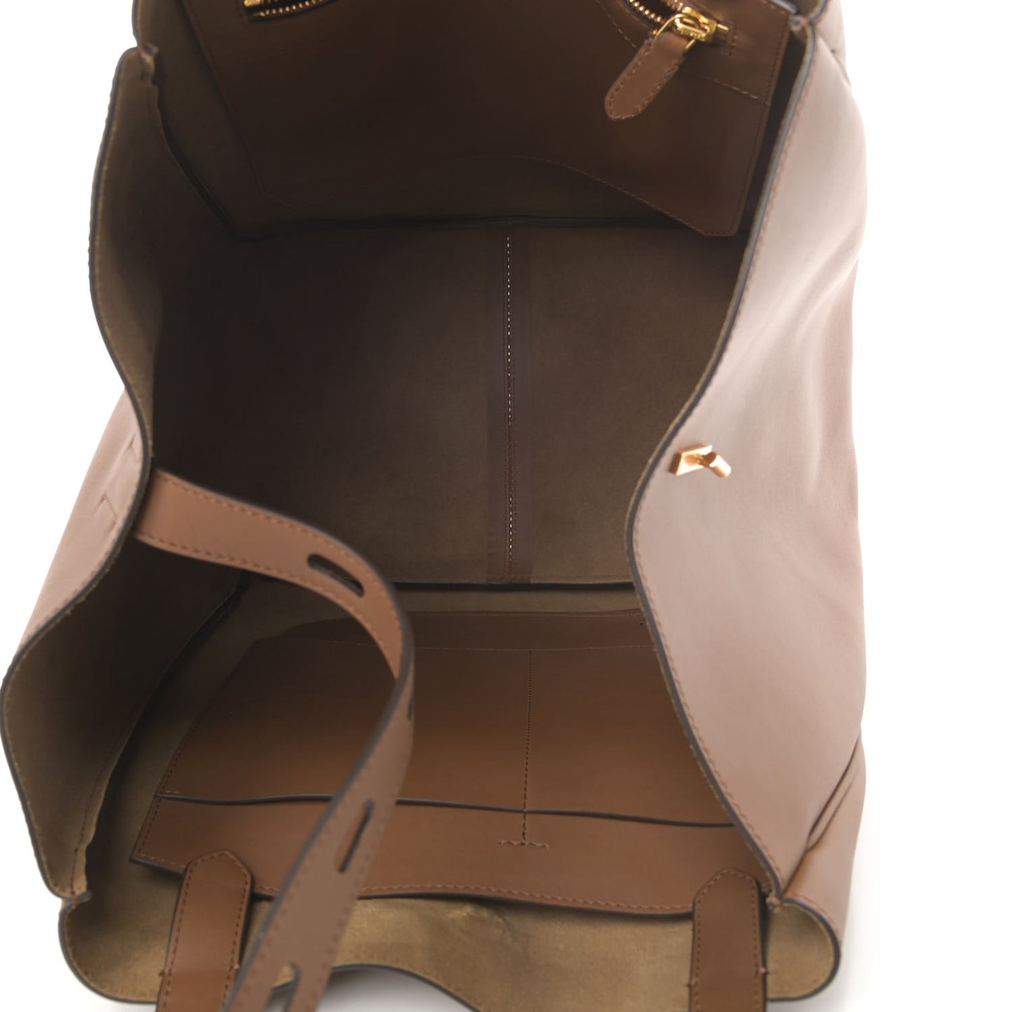 Calfskin Medium Hollywood T Twist Tote Taupe