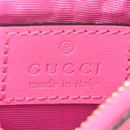 Gucci GG Monogram Scratch Lux Calfskin Luce Card Holder Wallet Blossom Rose Dark Blossom 7 of 11