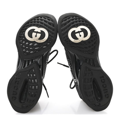 Gucci Technical Knit Fabric Waves Womens Gucci Run Sneakers 35.5 Black 6 of 7
