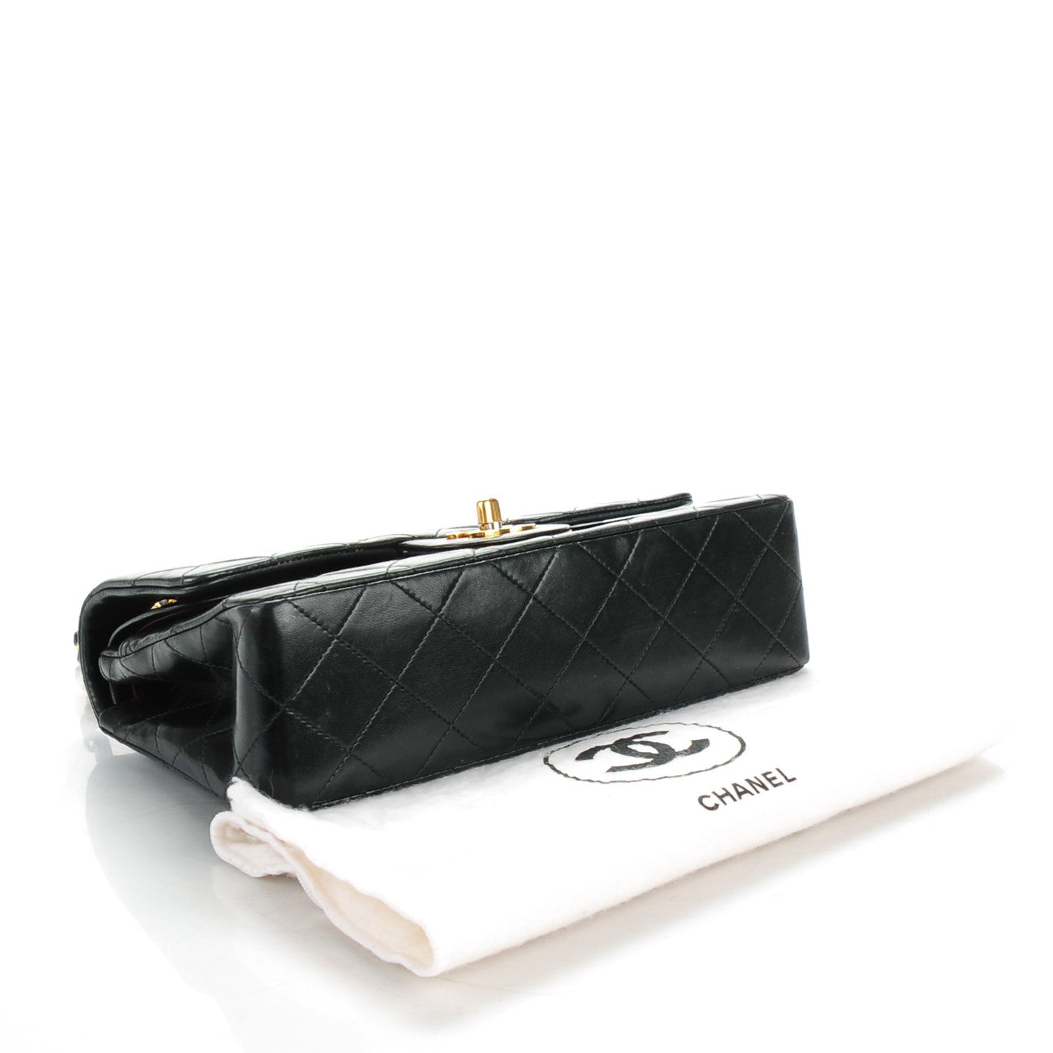 Chanel Lambskin Quilted Small Double Flap Black 4 of 9