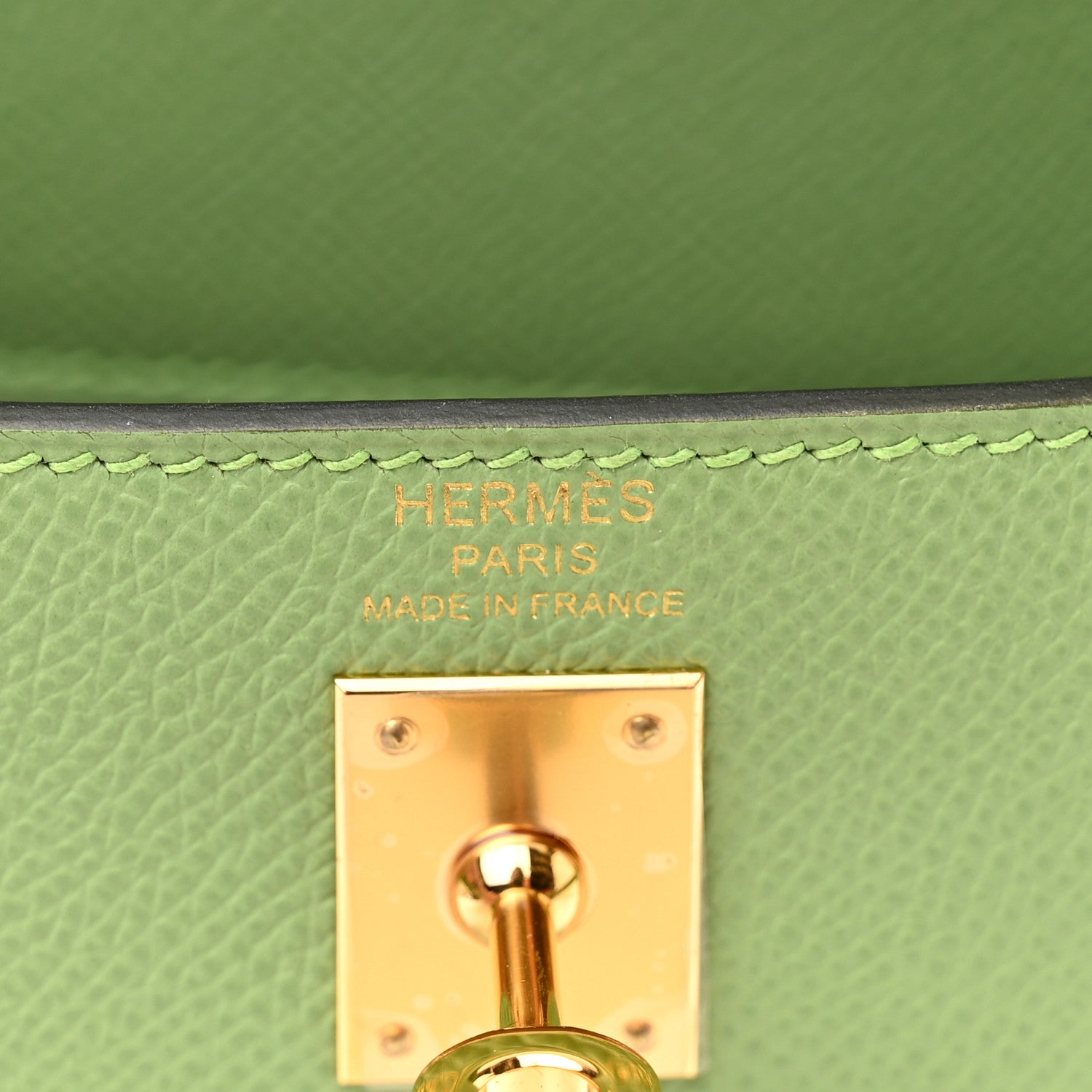 Hermes Epsom Kelly Sellier 25 Vert Criquet 6 of 11