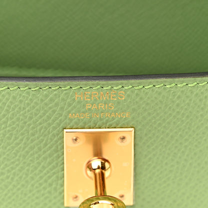 Hermes Epsom Kelly Sellier 25 Vert Criquet 6 of 11