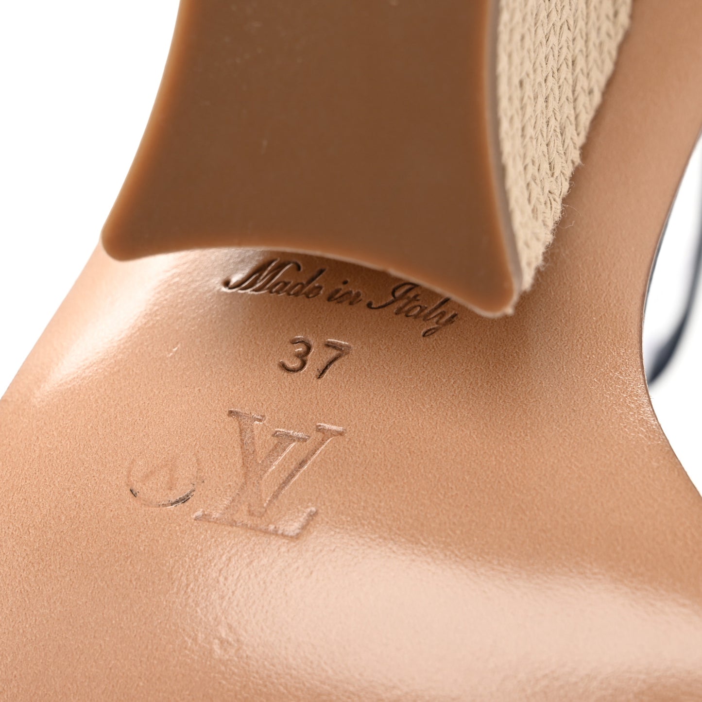 Monogram Denim Maia Wedge Sandal 37