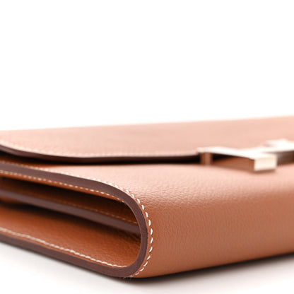 Hermes Evercolor Cavale Constance Long Wallet To Go Gold Multicolor 9 of 11