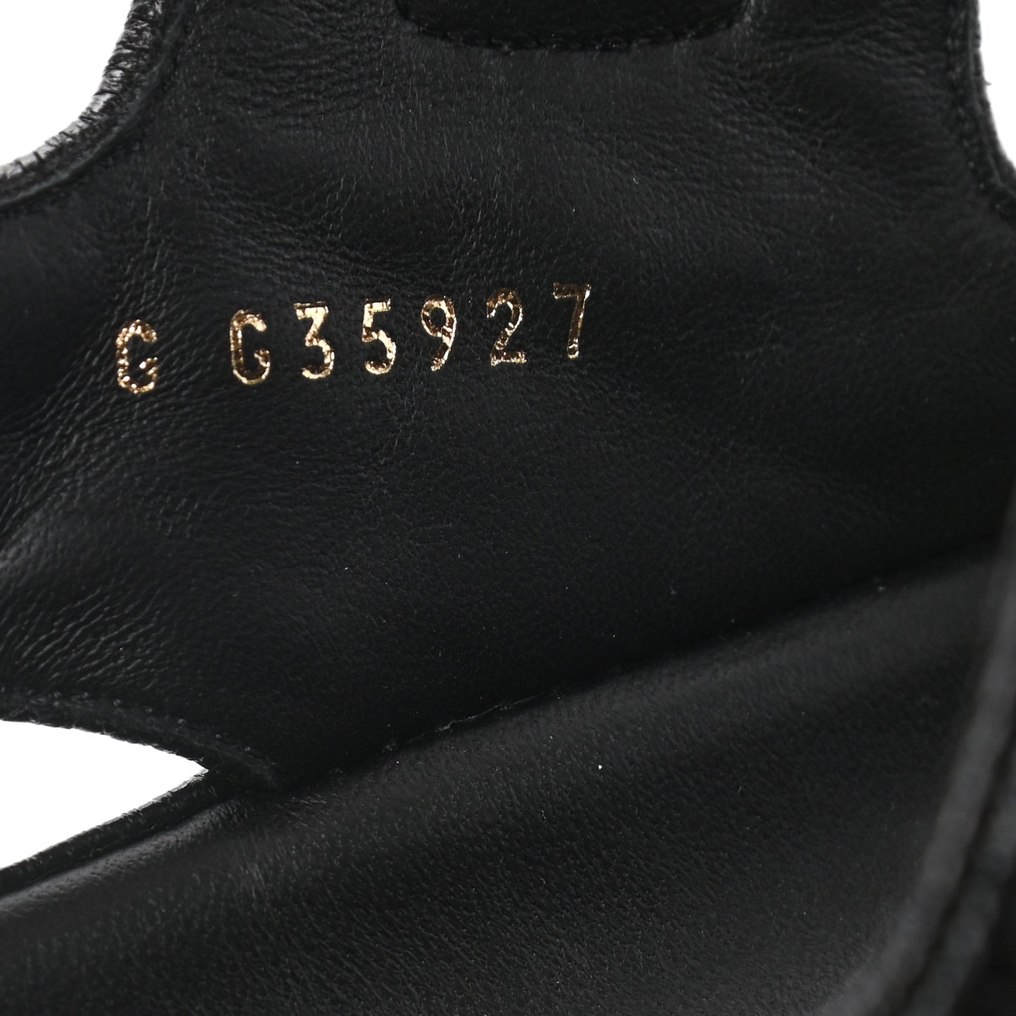 Grained Calfskin Velcro Dad Sandals 39.5 Black