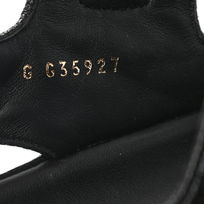 Chanel Grained Calfskin Velcro Dad Sandals 39.5 Black 8 of 8