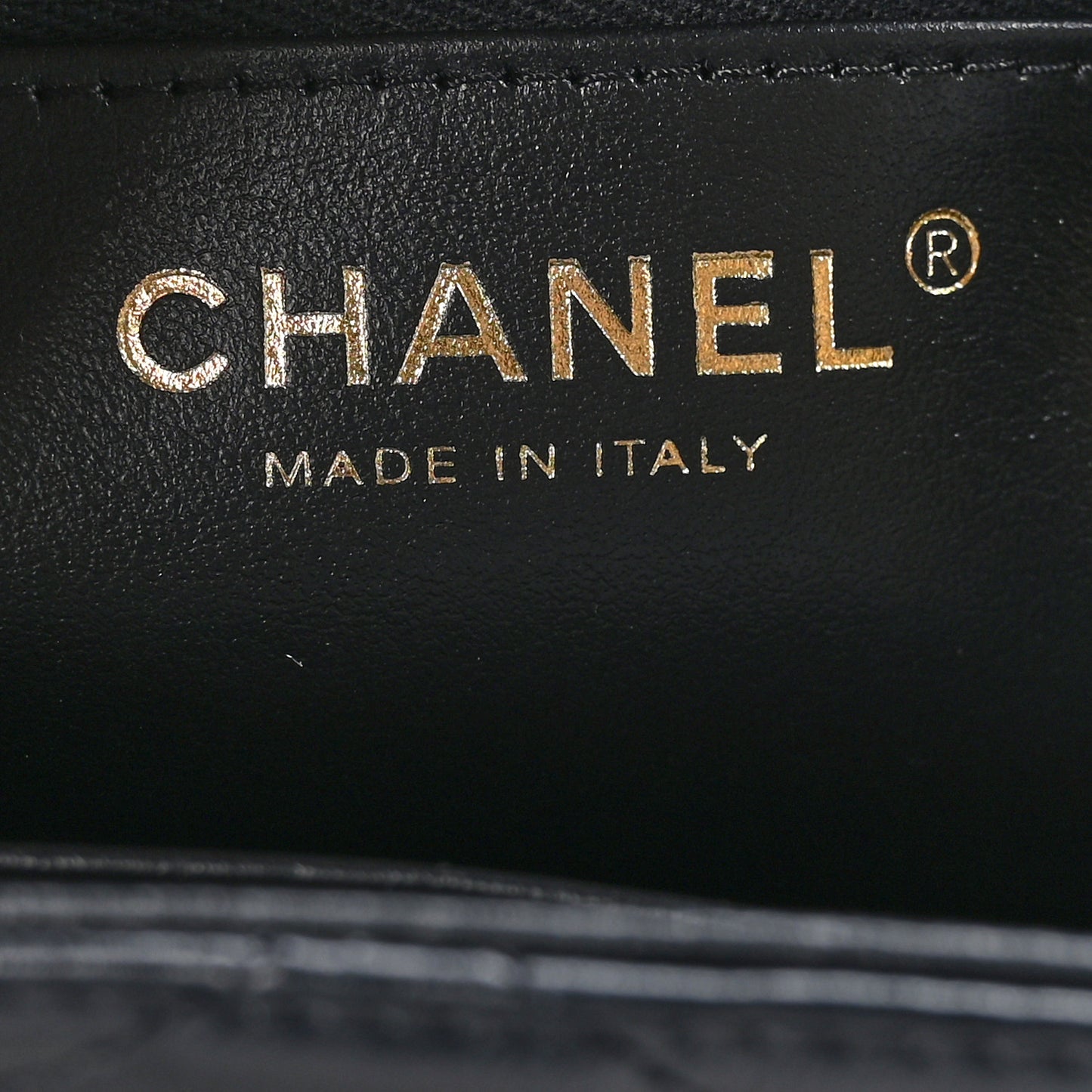 Shiny Aged Calfskin Quilted Nano Kelly Shopper Black