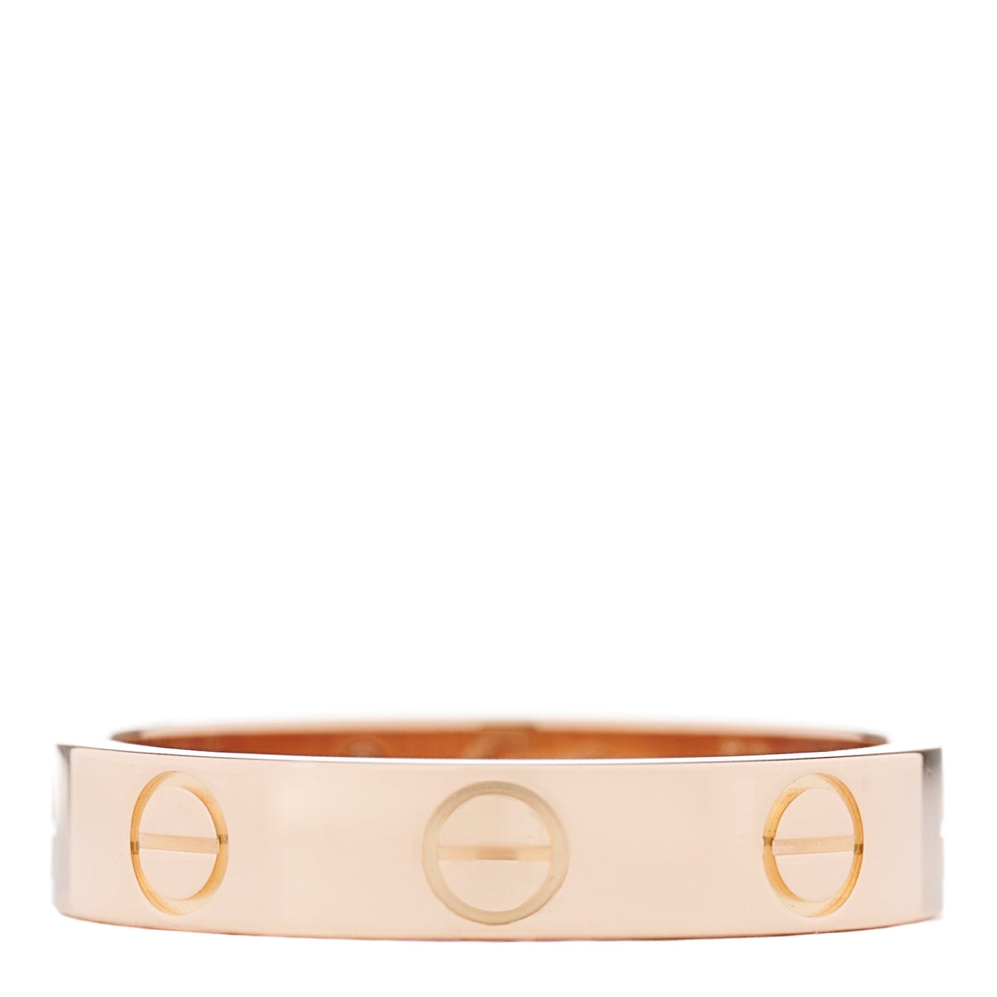 18K Pink Gold 3.5mm LOVE Wedding Band Ring 50 5.25