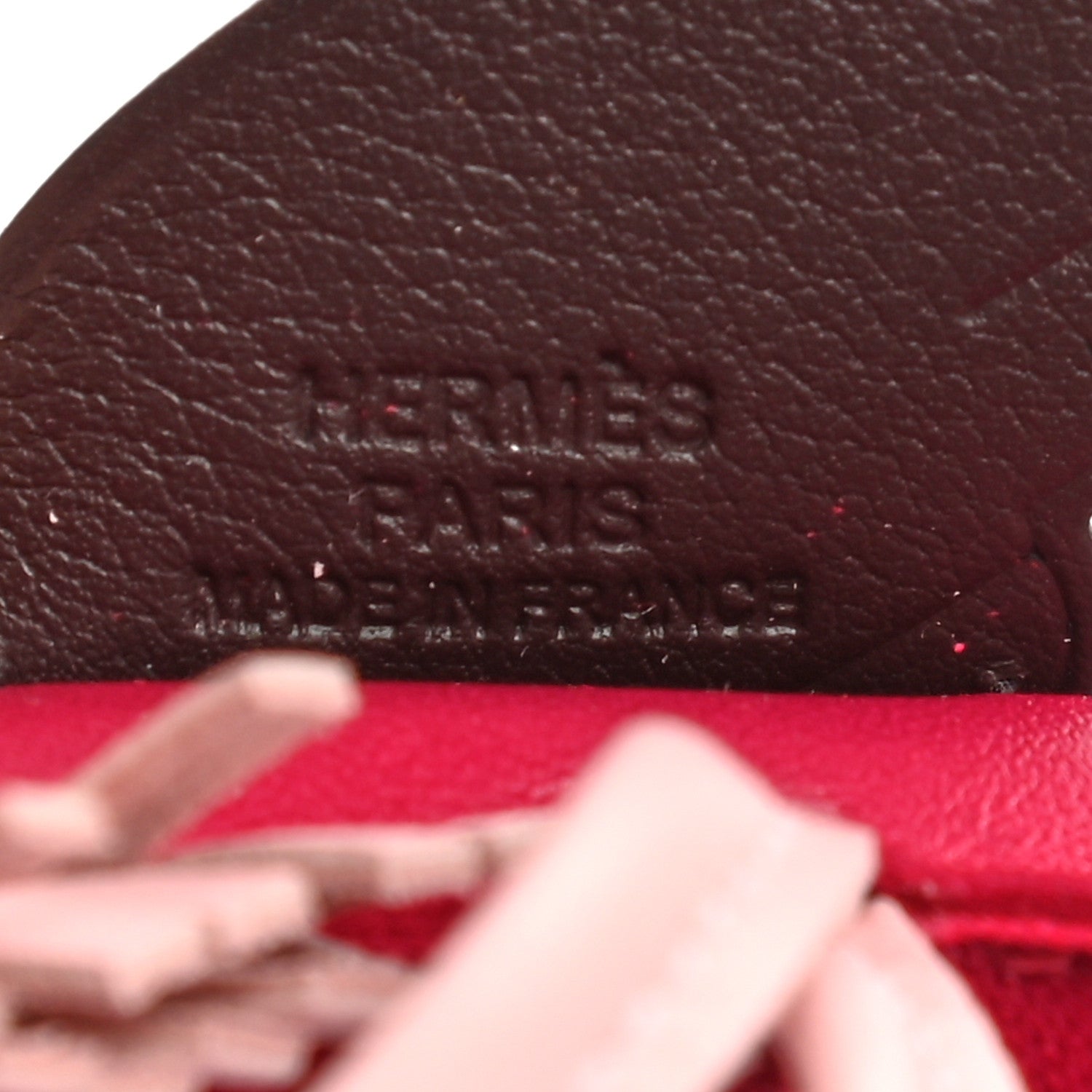 Hermes Milo Lambskin Grigri Rodeo Pegase Horse Bag Charm PM Framboise Rose Sakura Rouge Sellier 3 of 5