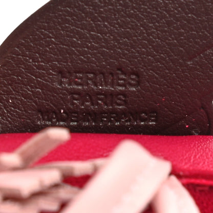 Hermes Milo Lambskin Grigri Rodeo Pegase Horse Bag Charm PM Framboise Rose Sakura Rouge Sellier 3 of 5