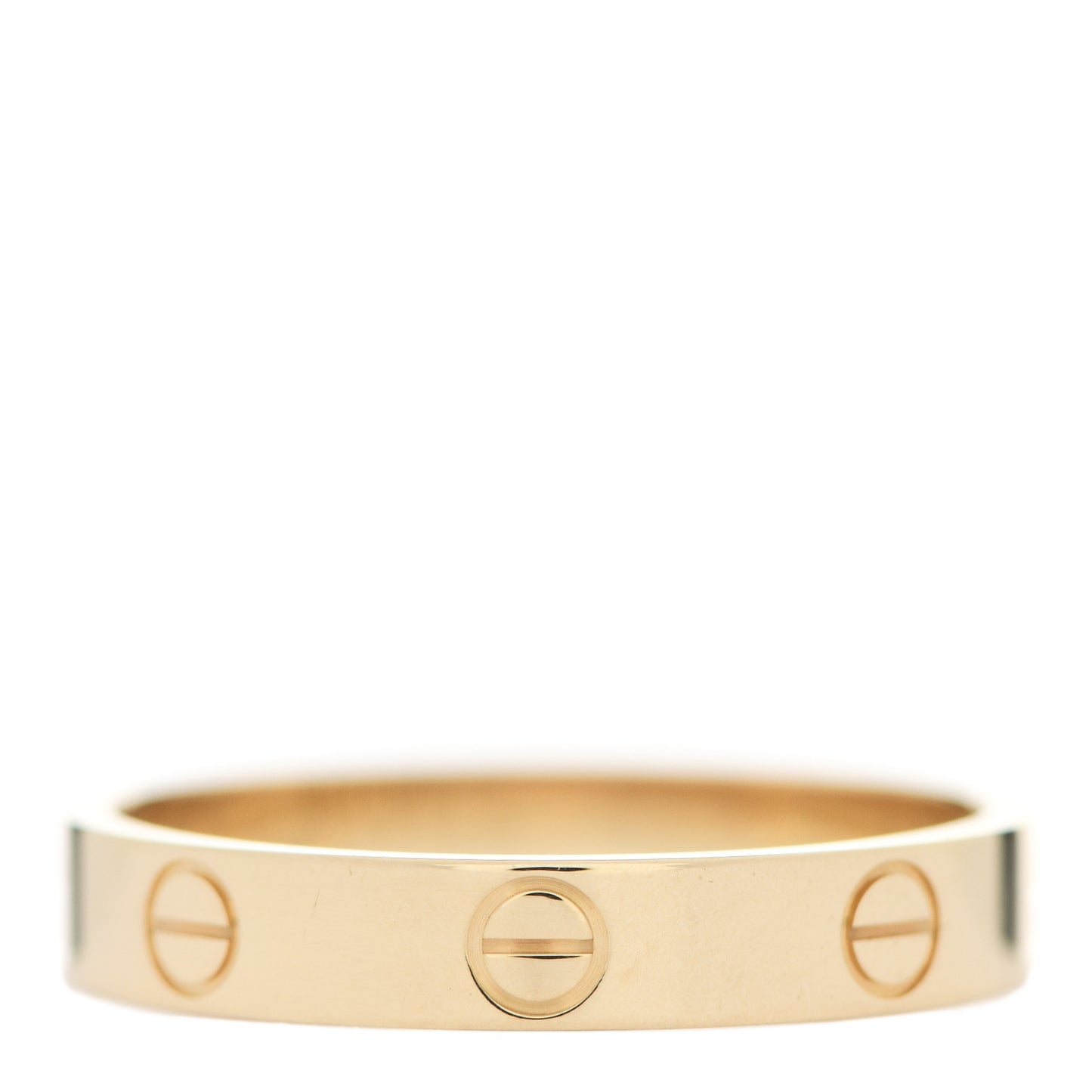 18K Yellow Gold 3.5mm LOVE Wedding Band Ring 58 8.25