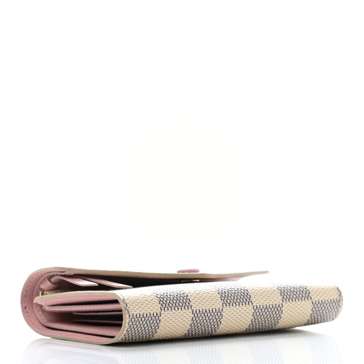 Louis Vuitton Damier Azur Victorine Wallet Rose Ballerine 4 of 6