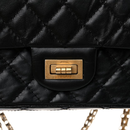 Chanel Aged Calfskin Quilted 2.55 Reissue 225 Flap Black 7 of 10