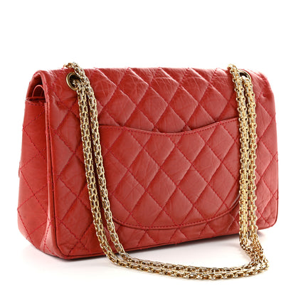 Chanel Aged Calfskin Quilted 2.55 Reissue 226 Flap Red 3 of 10