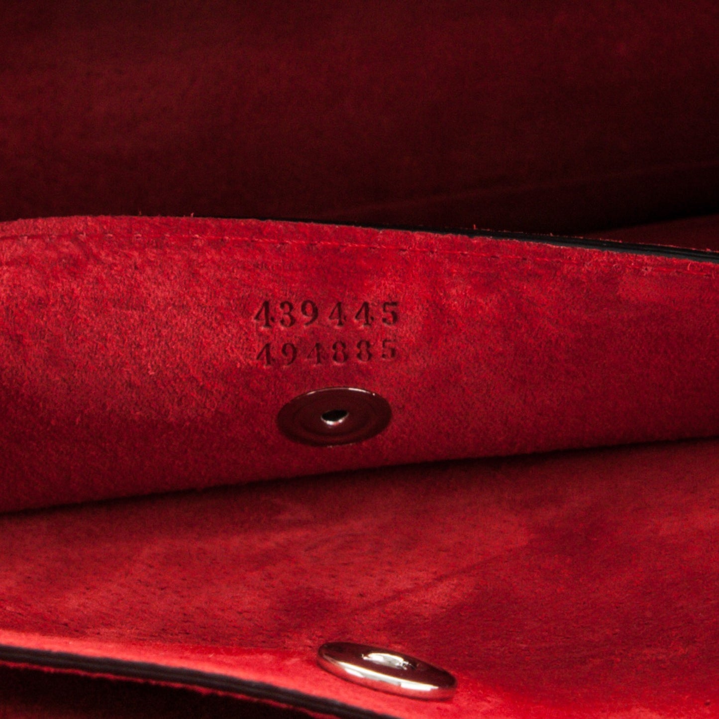 Grained Calfskin Medium Insignia Flap China Red