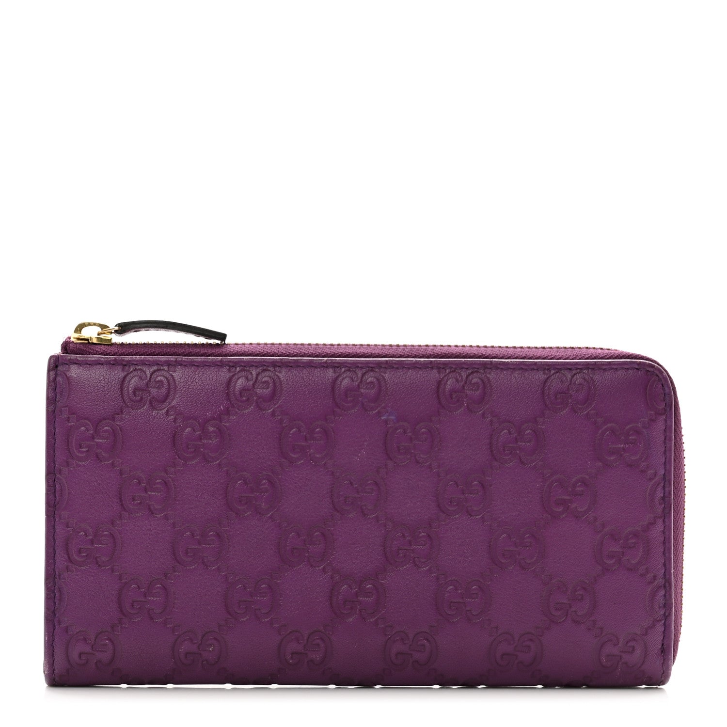 Gucci Guccissima Donna Long Wallet Purple 1 of 8
