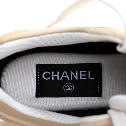 Chanel Fabric CC Womens Sneakers 35 Light Beige 8 of 10