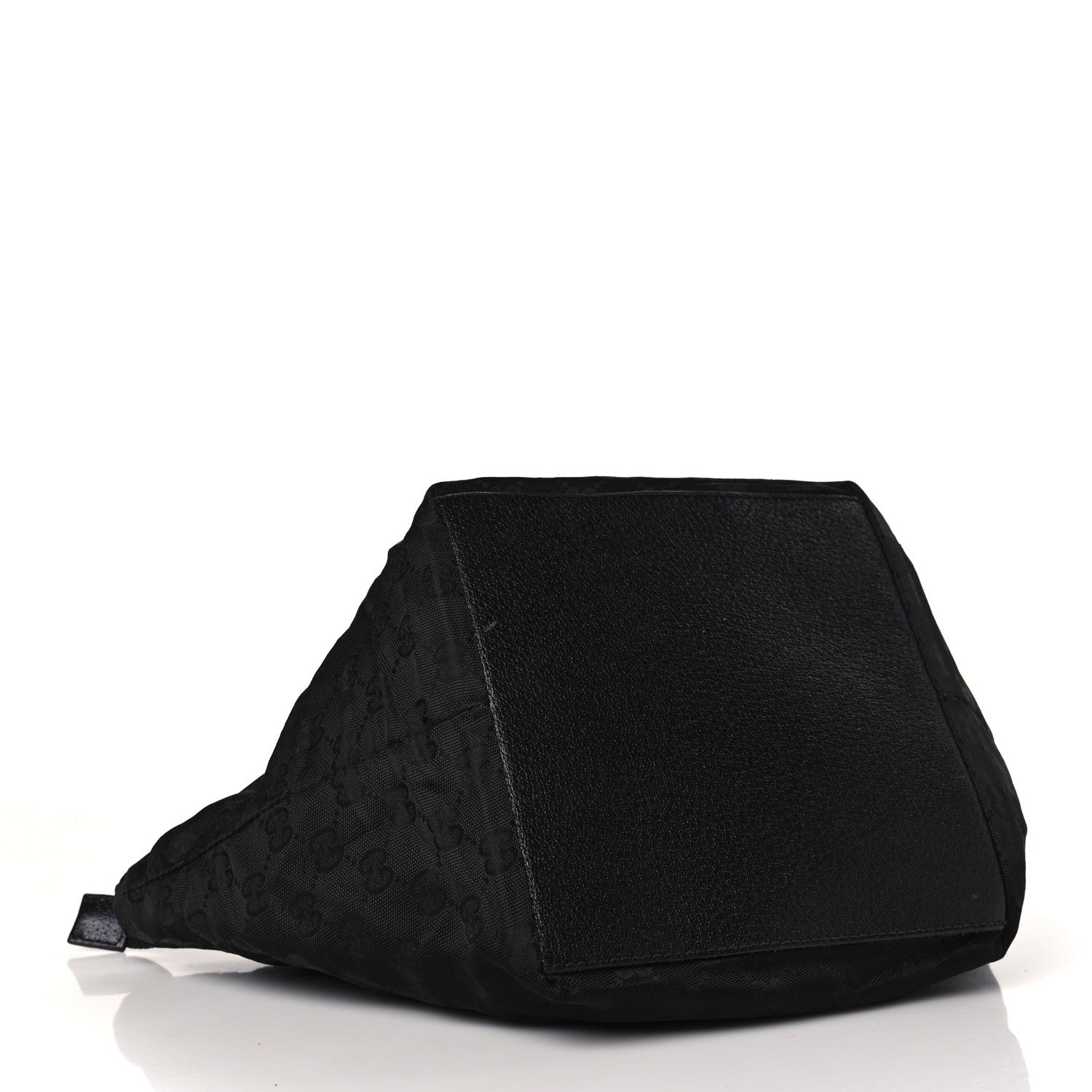 Gucci GG Monogram Small Web Handle Bucket Tote Black 4 of 9