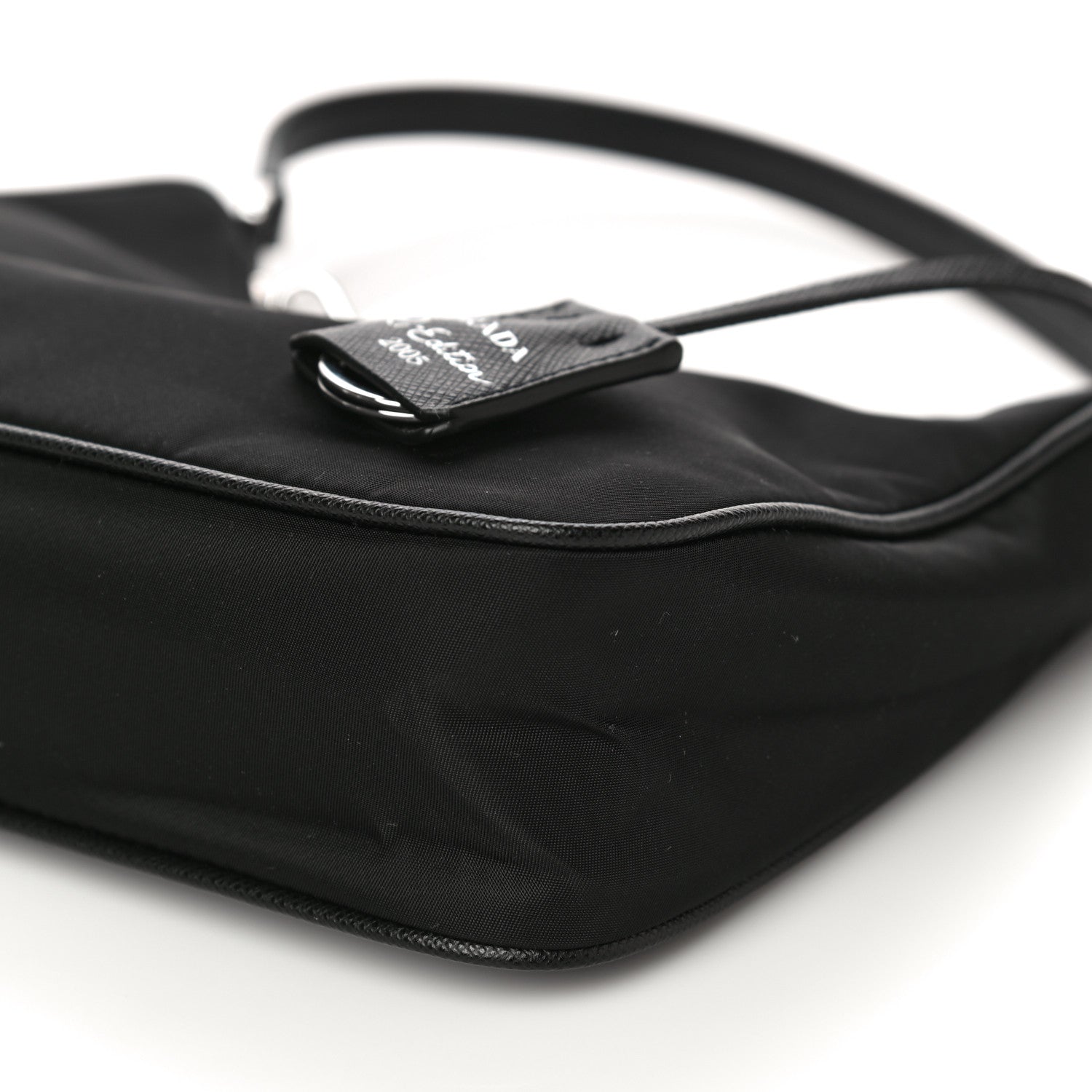 Prada Tessuto Nylon Saffiano Mini Re-Edition 2005 Bag Black 6 of 10
