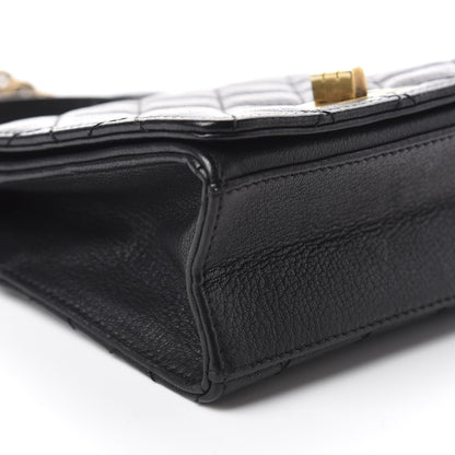 Chanel Goatskin Quilted Small Rita Top Handle Flap Black 6 of 10
