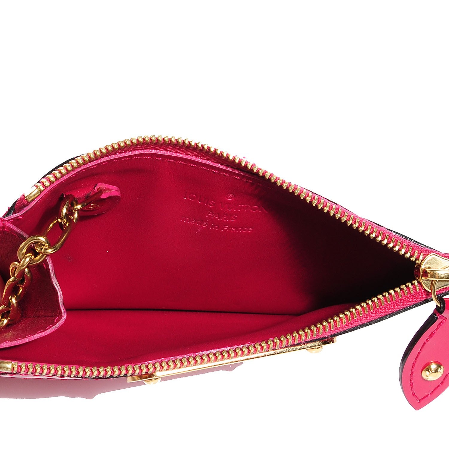 Louis Vuitton Vernis Key Pouch Rose Indien 7 of 7