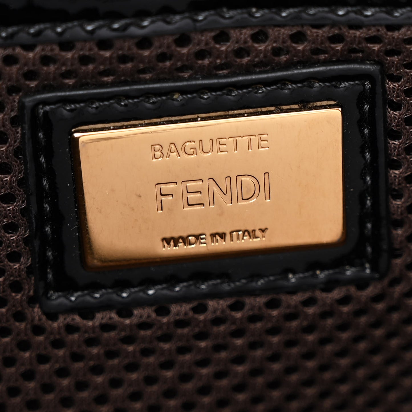 Patent FF 1974 Embossed Baguette Black