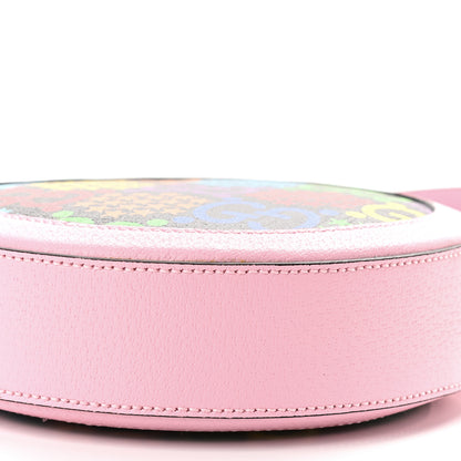 Gucci GG Supreme Monogram Psychedelic Round Shoulder Bag Black Multicolor Sugar Pink 10 of 10