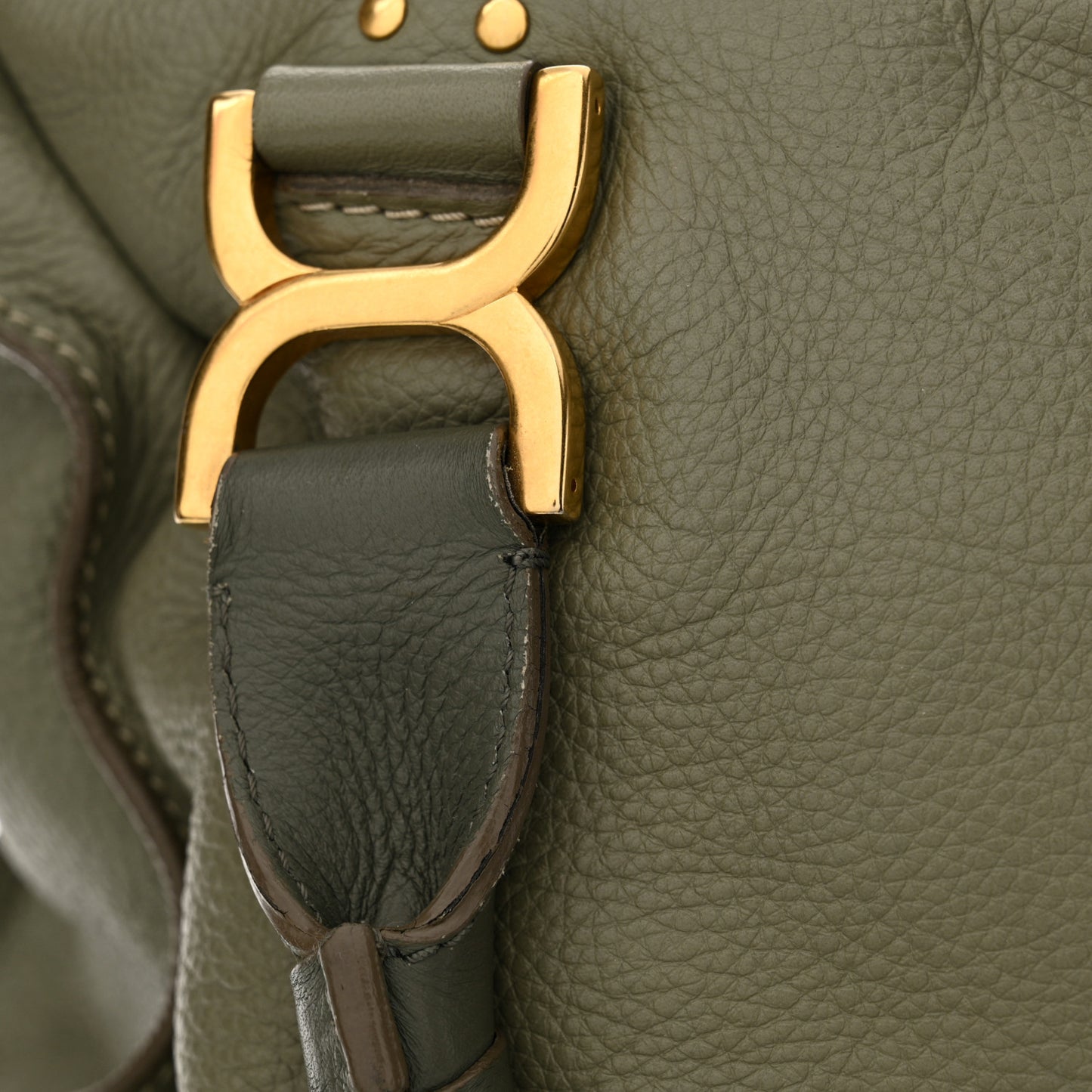 Calfskin Large Marcie Satchel Cashmere Grey