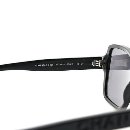 Chanel Acetate Polarized Square Sunglasses 5408 Black 7 of 8