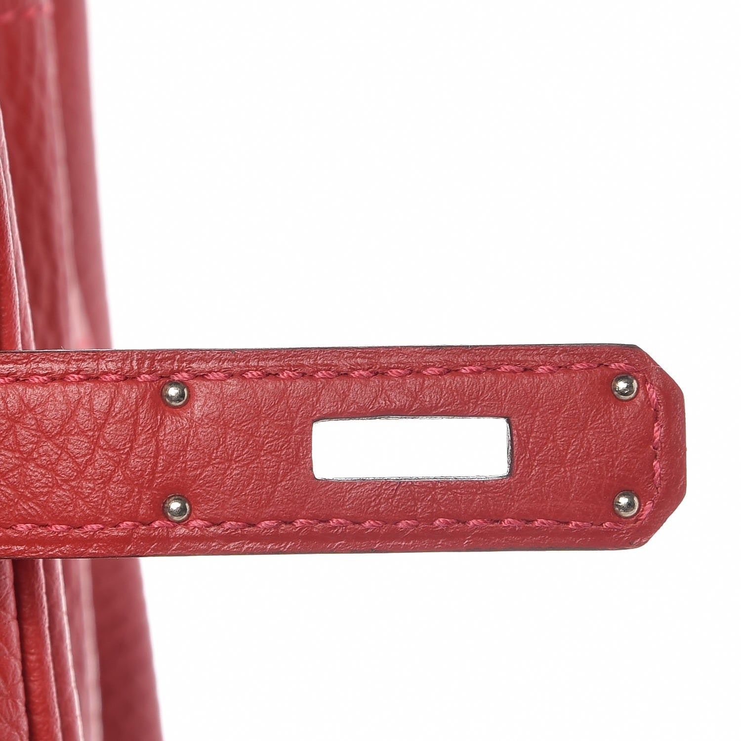 Hermes Taurillon Clemence Birkin 35 Rouge Casaque 19 of 30