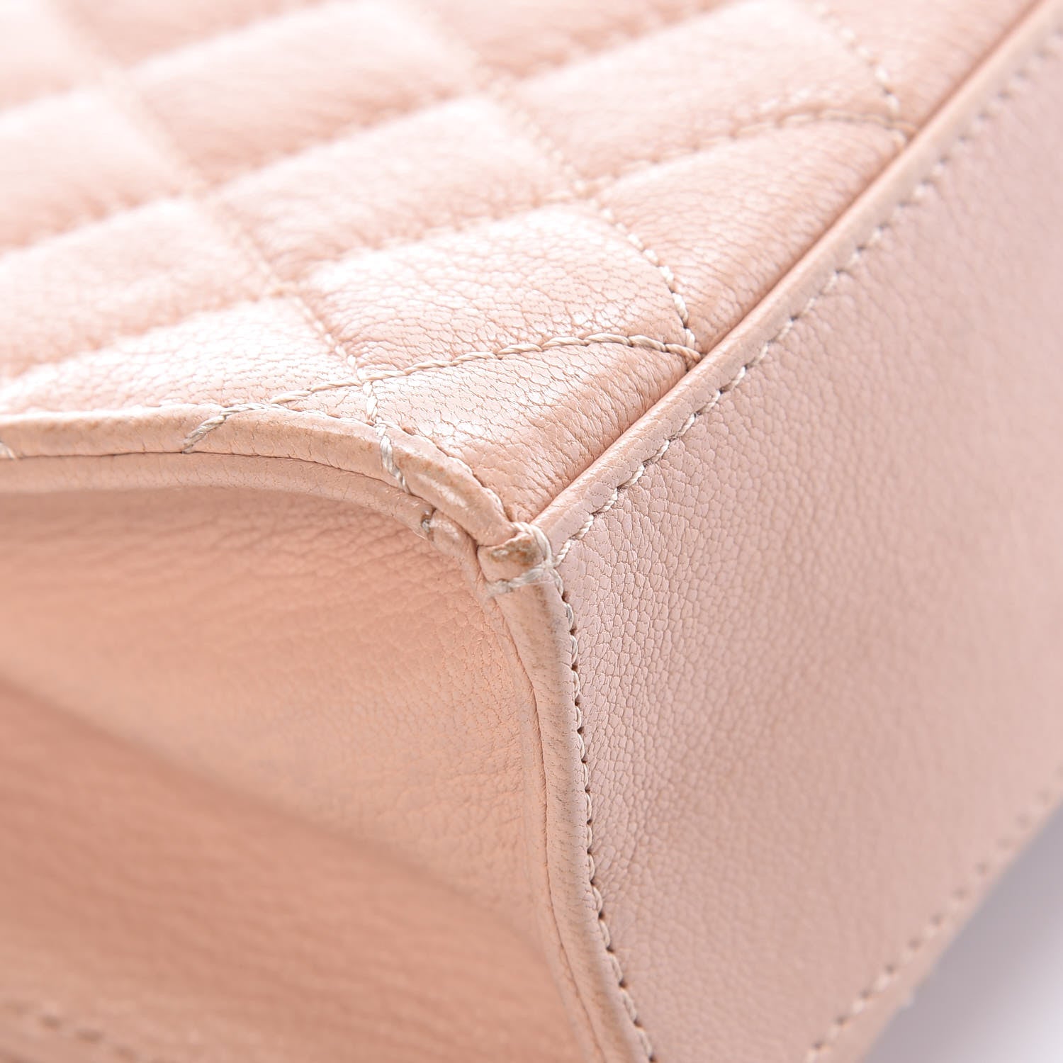 Chanel Goatskin Quilted Small Rita Top Handle Flap Pink 12 of 14