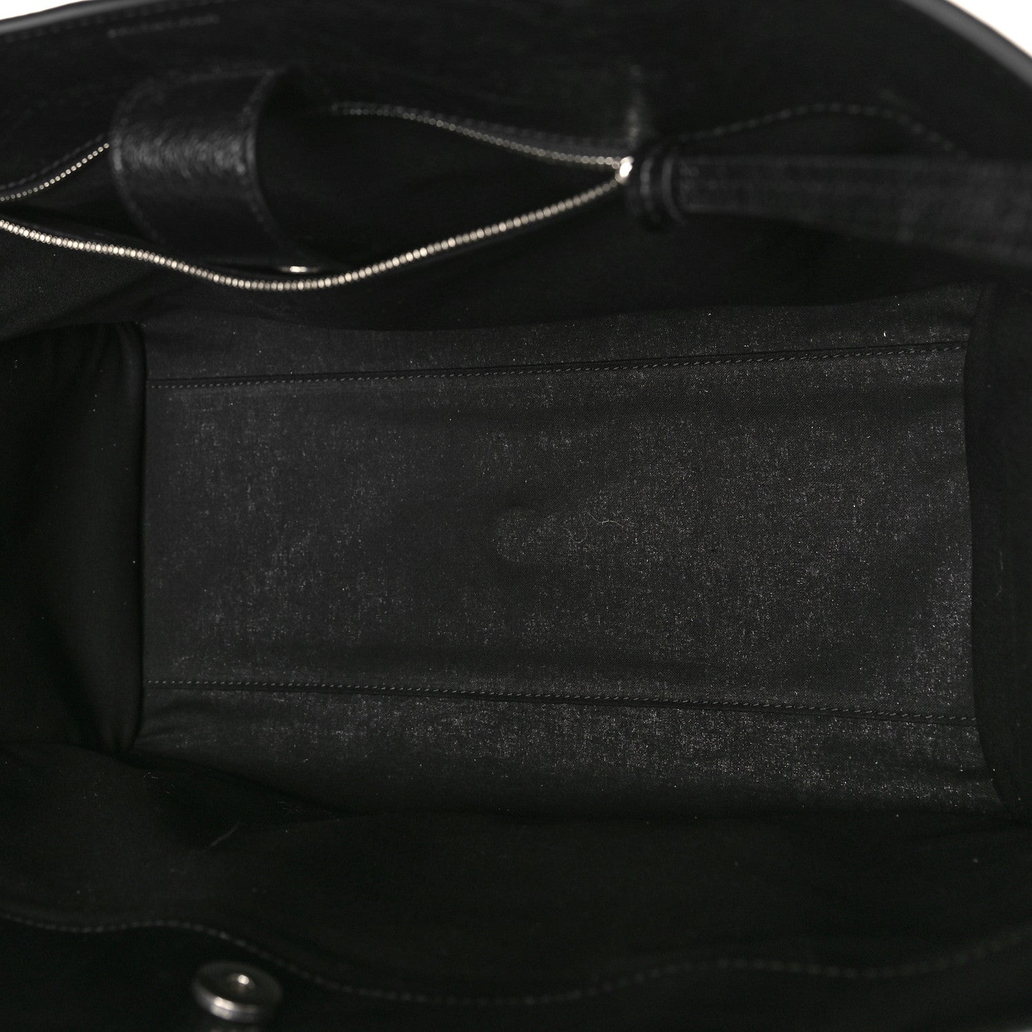 Balenciaga Agneau Arena Neo Classic Silver Hardware Large Upside Down Tote Black 5 of 8