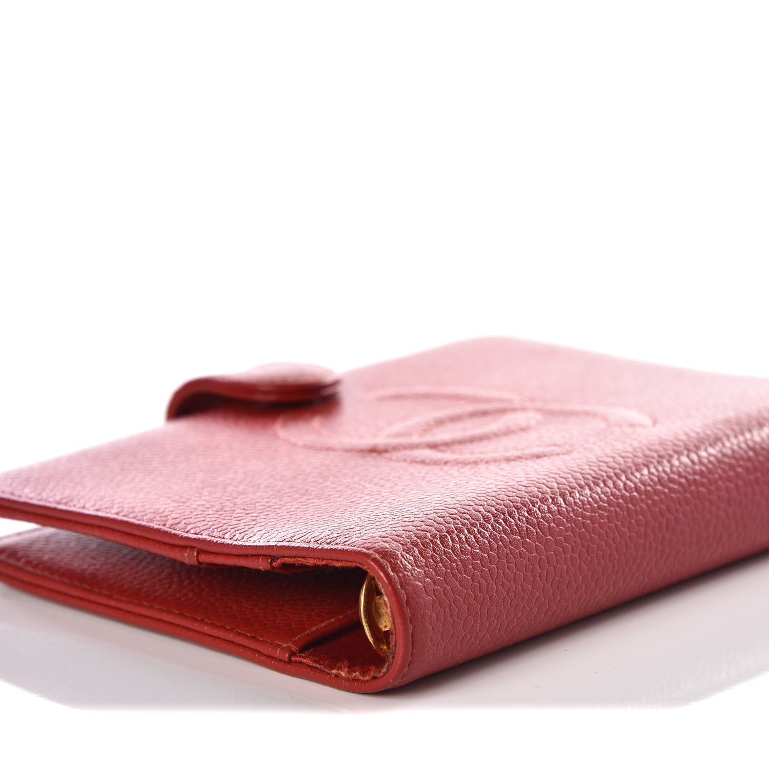 Chanel Caviar CC Mini Ring Agenda Planner Red 5 of 14