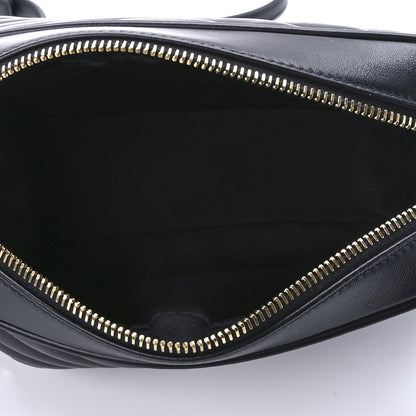 Saint Laurent Calfskin Matelasse Monogram Lou Camera Bag Black 5 of 11