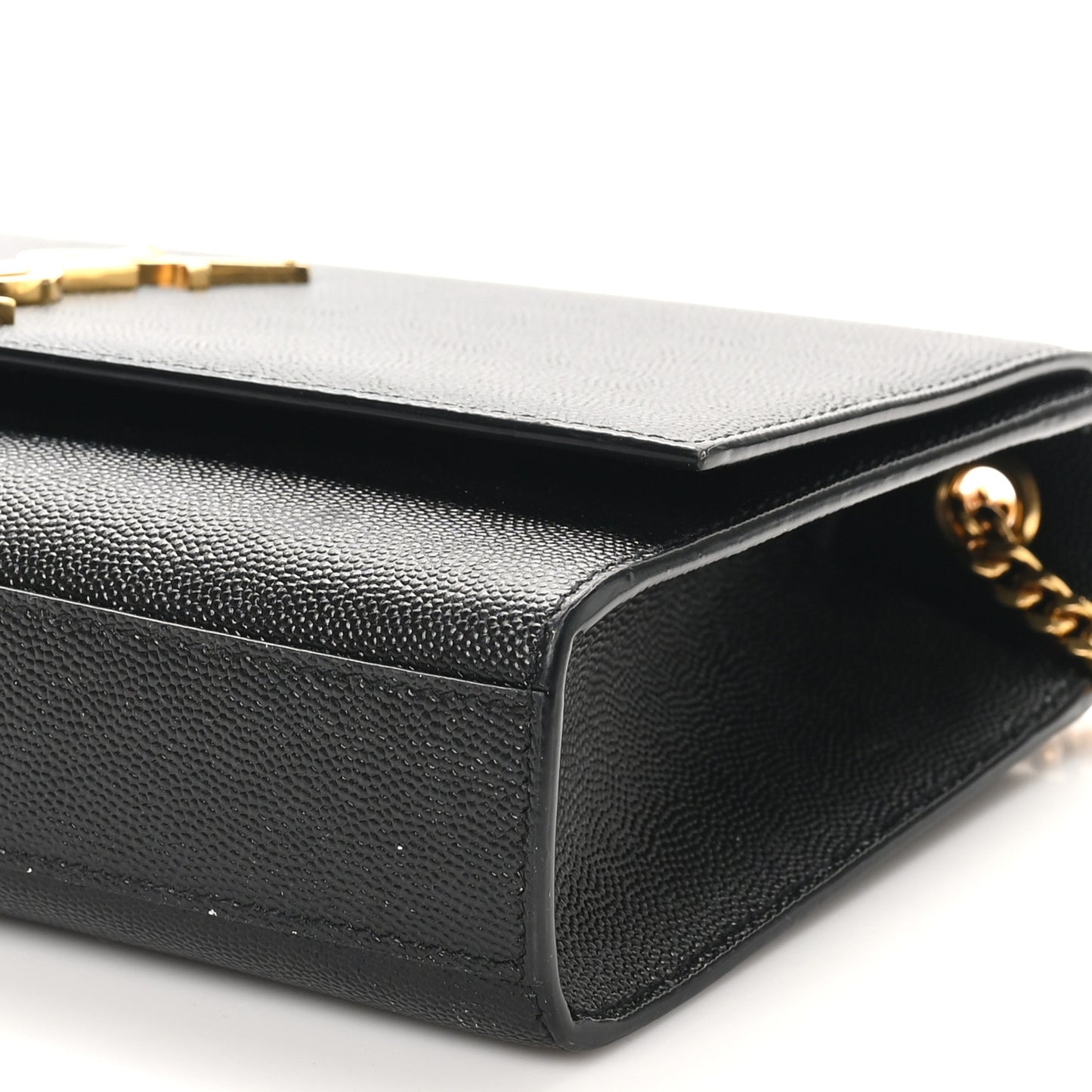 Grain De Poudre Medium Classic Monogram Kate Satchel Black