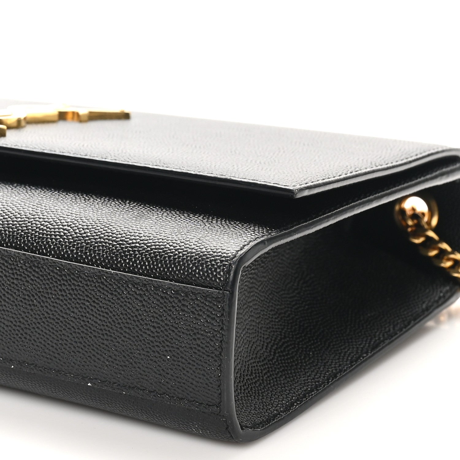 Saint Laurent Grain De Poudre Medium Classic Monogram Kate Satchel Black 10 of 10