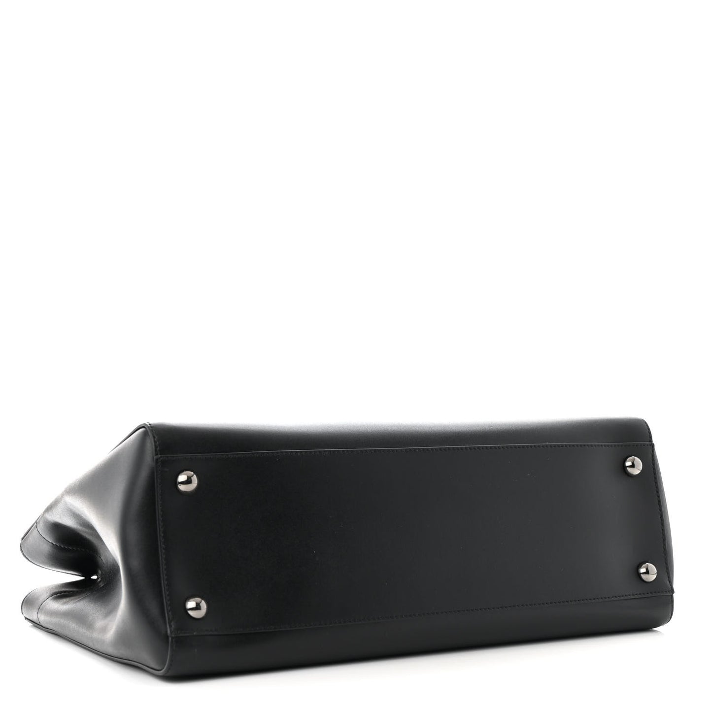 Calfskin Vara Bow Chain Tote Black