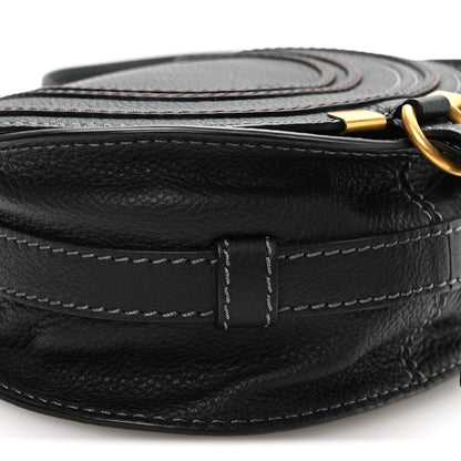 Chloe Calfskin Mini Marcie Round Crossbody Bag Black 9 of 10