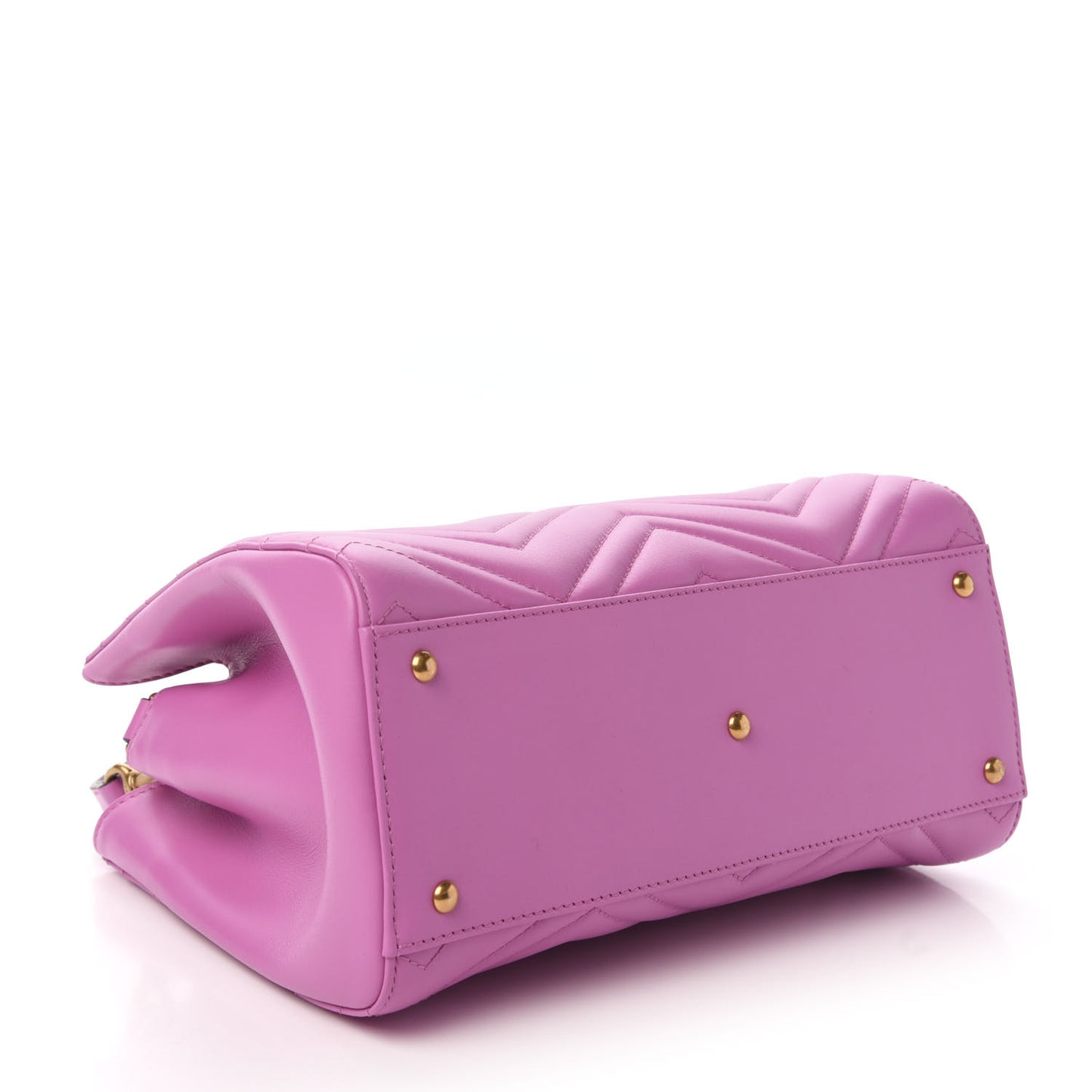 Calfskin Matelasse Small GG Marmont Tote Candy Mousse