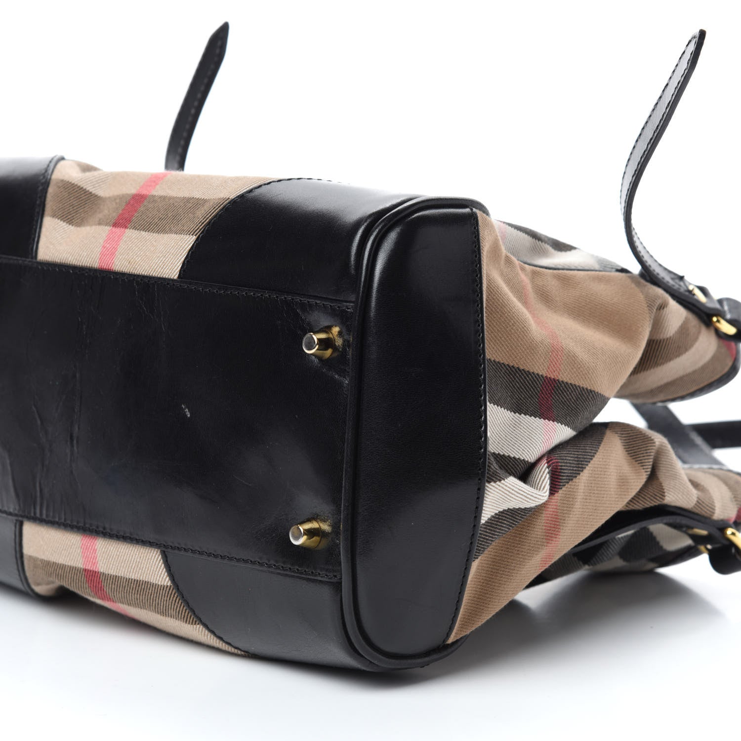 Burberry House Check Small Canterbury Tote Black 7 of 11