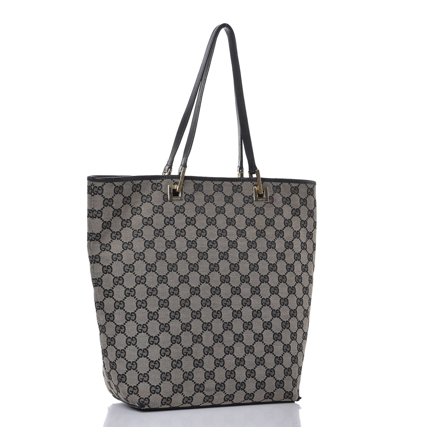 Monogram Large Bucket Tote Black