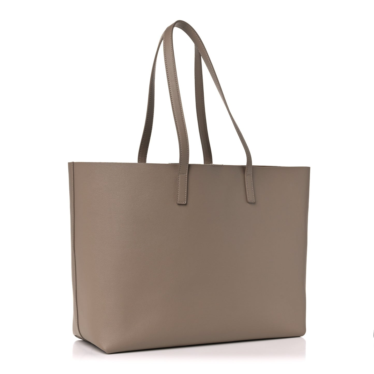 Calfskin Large Shopping Tote Dark Beige