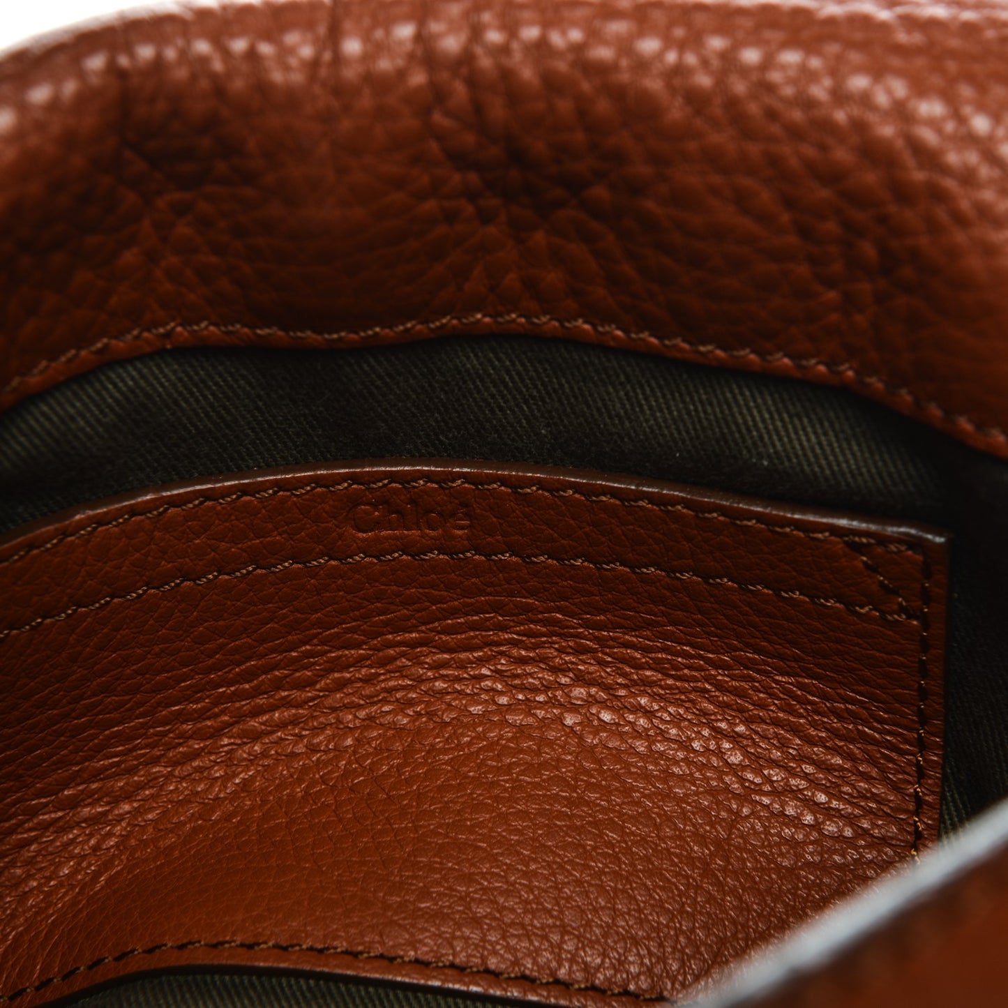 Calfskin Mini Marcie Round Crossbody Bag Whiskey