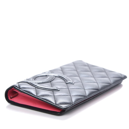 Chanel Calfskin Quilted Cambon Yen Wallet Black 7 of 11