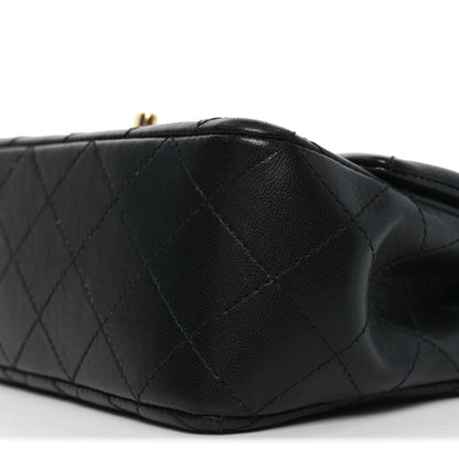 Chanel Lambskin Quilted Mini Rectangular Flap Black 10 of 11