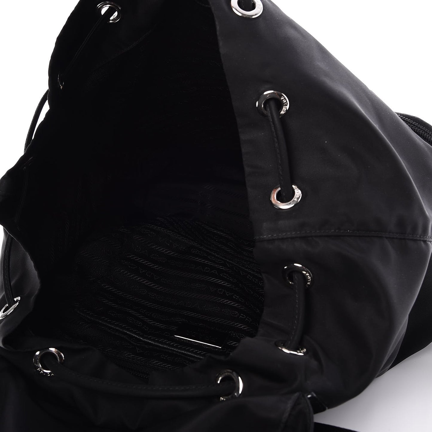 Tessuto Nylon Saffiano Vela Backpack Black